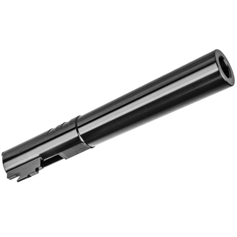 Lancer Tactical Stainless Steel Threaded Outer Barrel for 5.1 Hi-Capa Pistols (Black)