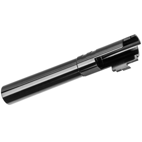 Lancer Tactical Stainless Steel Threaded Outer Barrel for 5.1 Hi-Capa Pistols (Black)