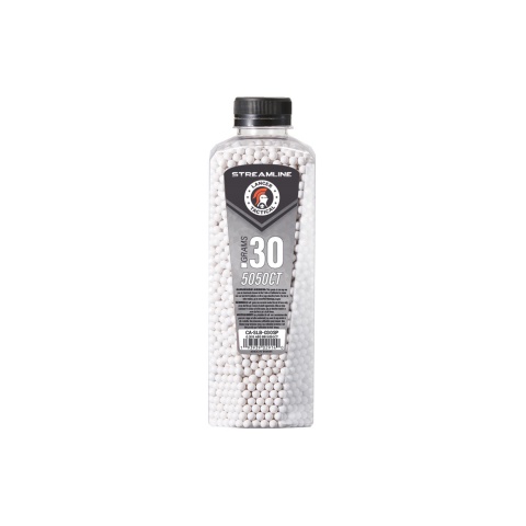 Lancer Tactical 5050 Round 0.30g Streamline Competition Grade BB Bottle (Color: White)