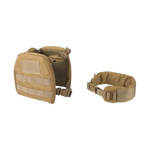 Lancer Tactical X-Small 1000D Nylon Youth Molle Vest with Battle Belt (Color: Tan)