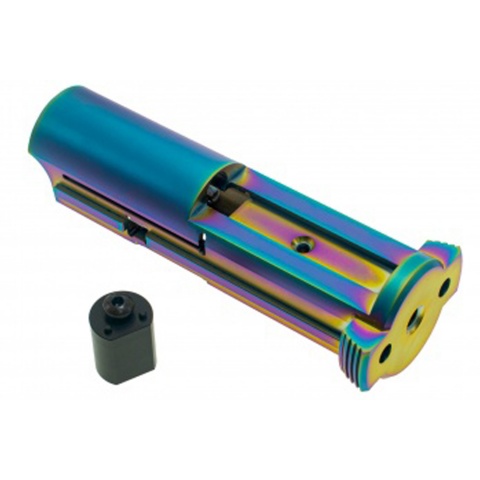 CowCow Aluminum Ultra Lightweight Blowback Unit for Action Army AAP-01 Gas Blowback Pistols (Color: Rainbow)