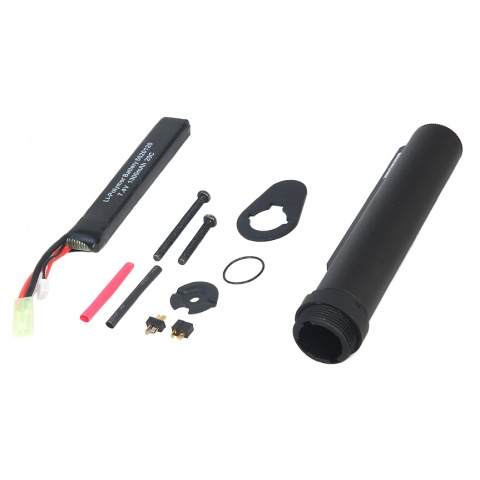 CYMA M4 Buffer Tube w/ 7.4V LiPo Battery & Locking Nut