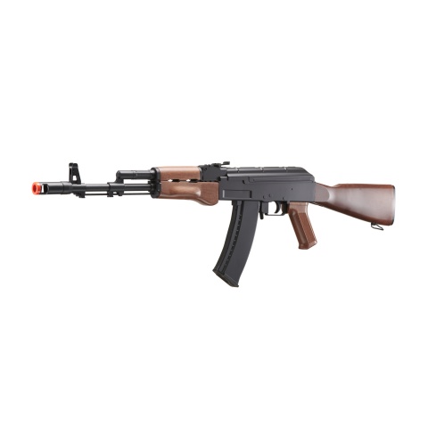 WellFire Airsoft Polymer AK47 AEG Rifle - BLACK/WOOD
