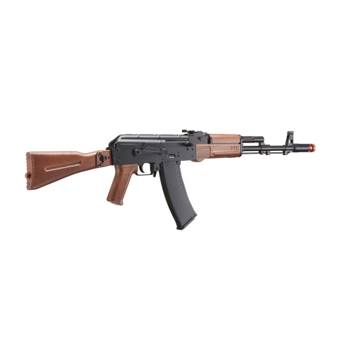 Wellfire Airsoft D74 Plastic AK-74 AEG - BLACK & WOOD