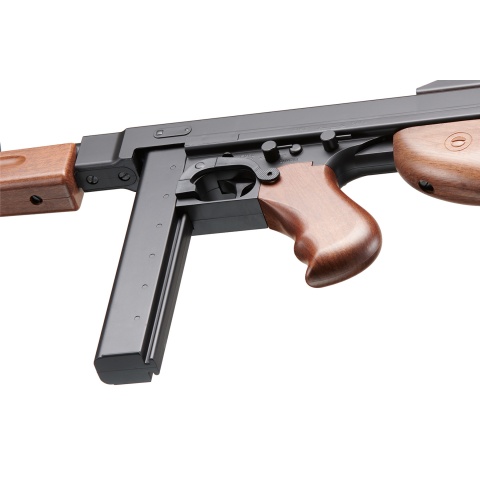 WellFire D98 M1A1 WWII Airsoft SMG AEG (Color: Faux Wood)