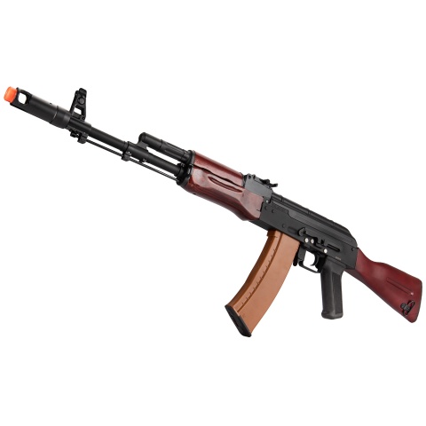 Double Bell AK74N AEG Airsoft Rifle - BLACK / WOOD