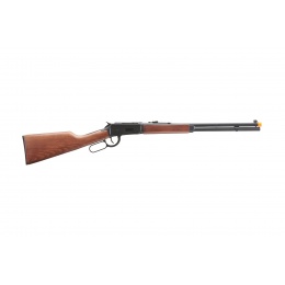 Double Bell M1894 CO2 Powered Lever Action Airsoft Rifle (Color: Black / Wood)