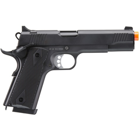 Double Bell M1911 Green Gas Blowback Airsoft Pistol w/ Silver Accents (Color: Black)