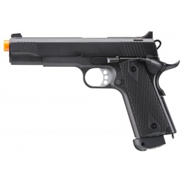 Double Bell M1911 CO2 Blowback Airsoft Pistol w/ Silver Accents (Color: Black)