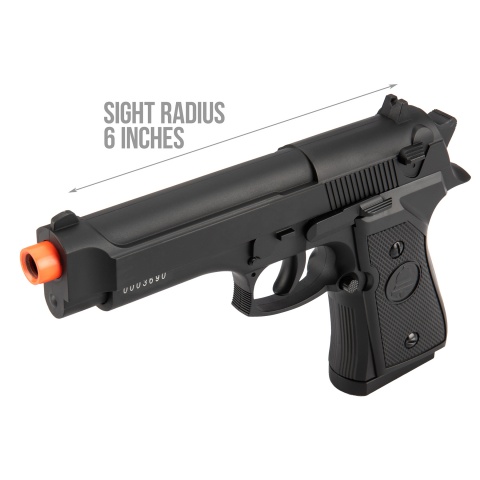 Double Bell M9 Airsoft Spring Pistol [Metal Body] - BLACK