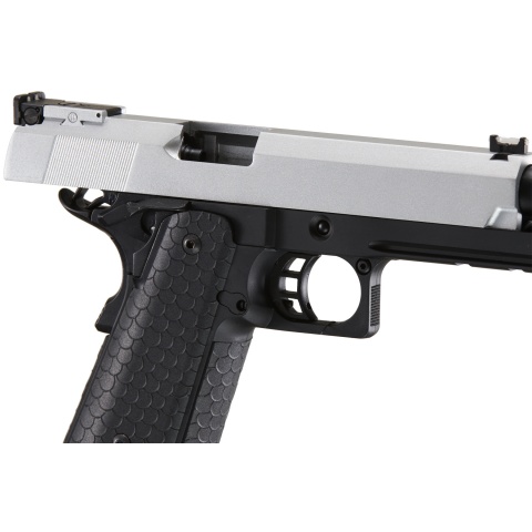 Double Bell Green Gas Hi-Capa 5.1 Gas Blowback Airsoft Pistol w/ Silver Slide
