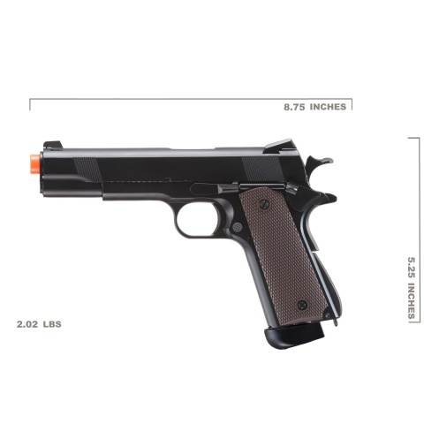Double Bell M1911 MEU High FPS CO2 Blowback Airsoft Pistol (Color: Black)