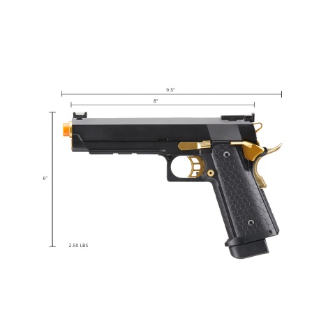 Double Bell Co2 Hi-Capa 5.1 Blowback Pistol with Gold Hammer