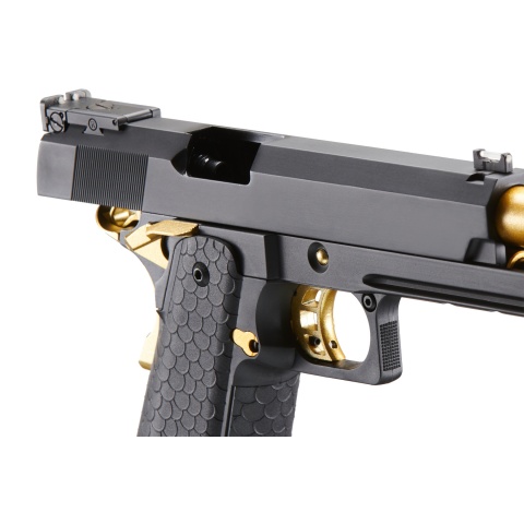 Double Bell Co2 Hi-Capa 5.1 Blowback Pistol with Gold Hammer