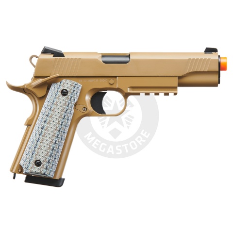 Double Bell M1911 CQB Tactical Gas Blowback GBB Airsoft Pistol - TAN