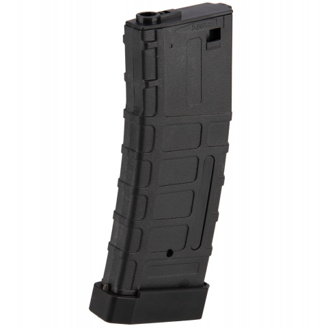 Double Bell 120rd Mid Cap M4 Airsoft AEG Magazine w/ Tactical Base Plate - BLACK