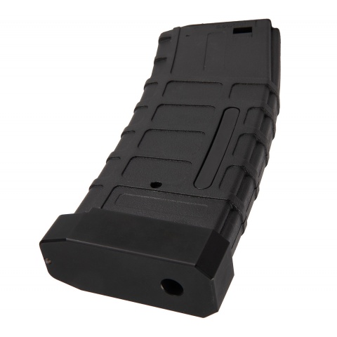 Double Bell 120rd Mid Cap M4 Airsoft AEG Magazine w/ Tactical Base Plate - BLACK