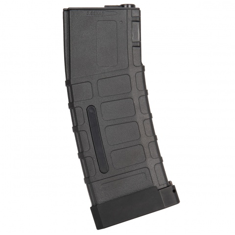 Double Bell 120rd Mid Cap M4 Airsoft AEG Magazine w/ Tactical Base Plate - BLACK