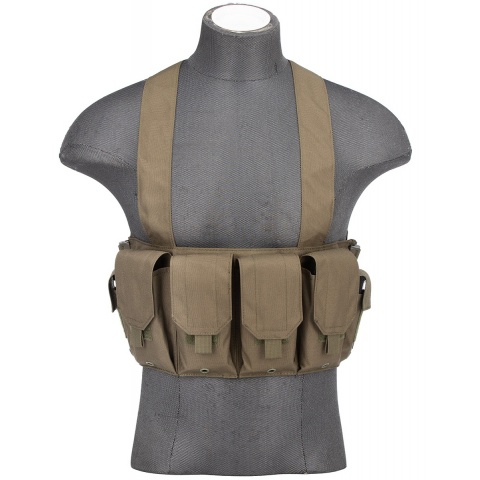 AMA Rugged Tactical Chest Rig w/ 6X Magazine Pouches [1000D] - FOLIAGE