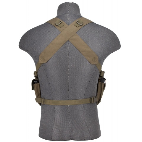 AMA Rugged Tactical Chest Rig w/ 6X Magazine Pouches [1000D] - FOLIAGE