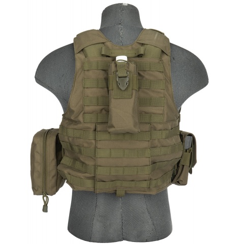 AMA Rapid Response Maritime MOLLE Tactical Vest [1000D] - OD GREEN
