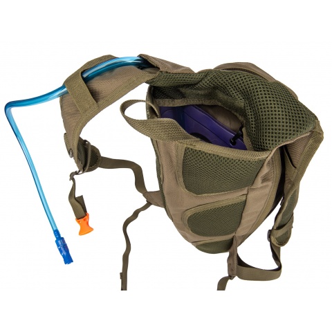 AMA Alpha-7 MOLLE Hydration Pack w/ Bladder - OD GREEN