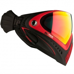 Dye i4 Pro Airsoft Full Face Mask (Color: Black-Red / Meltdown Thermal Lens)