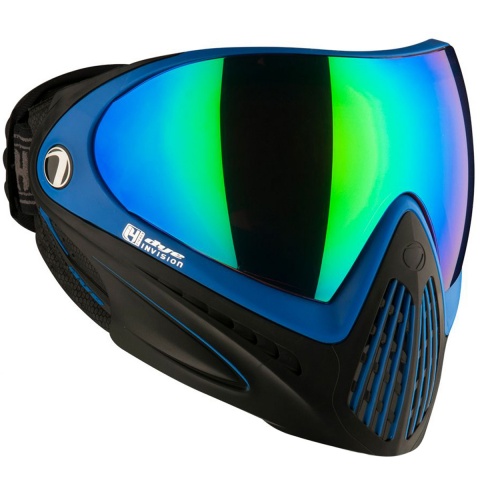 Dye i4 Pro Airsoft Full Face Mask (Color: Black-Blue / Seatec Thermal Lens)