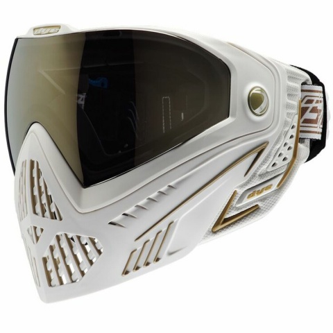 Dye i5 Pro Airsoft Full Face Mask (Color: White / Gold)