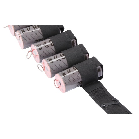 Enola Gaye Lucky 7 Smoke Grenade Belt (Color: Black)