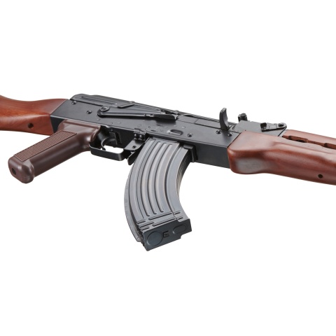 E&L Airsoft New Essential Version AKM Airsoft AEG Rifle w/ Real Wood Furniture (Color: Black)