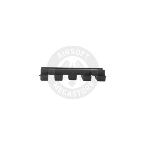 Element Rail Cover With Wire Loom 5-Slot - BLACK