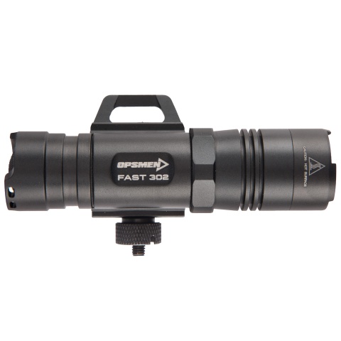 Opsmen FAST 302R WeaponLight 400-Lumen Flashlight for Picatinny Rail - BLACK