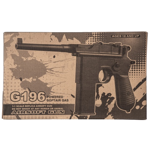 Well G196 Mauser CO2 Pistol (Black)