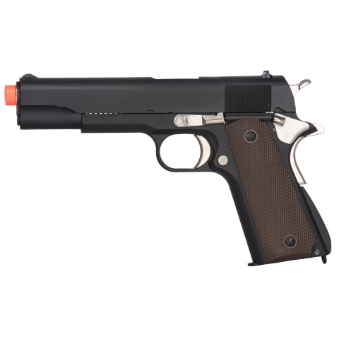 Golden Eagle IMF 3306 1911A1 Gas Blowback Airsoft Pistol - BLACK / SILVER