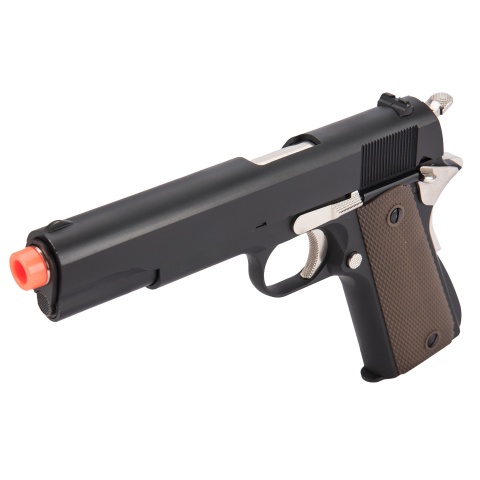 Golden Eagle IMF 3306 1911A1 Gas Blowback Airsoft Pistol - BLACK / SILVER