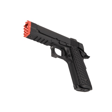 Golden Eagle IMF 3308 Hi Capa Semi-Auto GBB Metal Pistol w/ Integrated Muzzle Break (Color: Black)