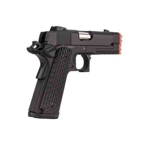 Golden Eagle IMF 3308 Hi Capa Semi-Auto GBB Metal Pistol w/ Integrated Muzzle Break (Color: Black)