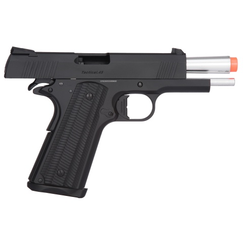 Golden Eagle 3329 OPS-Tactical 1911 Hi-Capa Gas Blowback Airsoft Pistol - BLACK