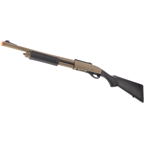 Golden Eagle M870 3/6-Shot Pump Action Gas Airsoft Shotgun - TAN