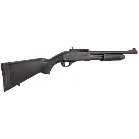 Golden Eagle M870 3/6-Shot Pump Action Gas Airsoft Shotgun - BLACK