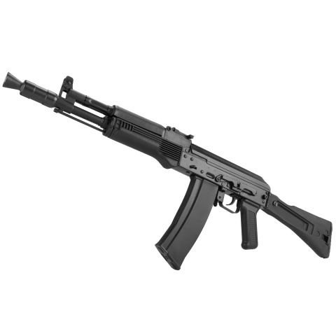 GHK AK74 GK105 Steel Receiver Polymer Gas Blowback Airsoft Rifle - BLACK
