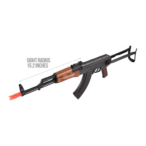 GHK AK GKMS Gas Blowback AKMS Airsoft Rifle - WOOD