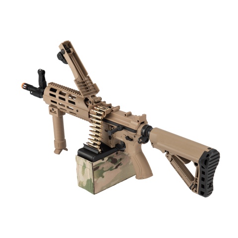 G&G CM16 LMG Airsoft Light Machine Gun AEG - TAN