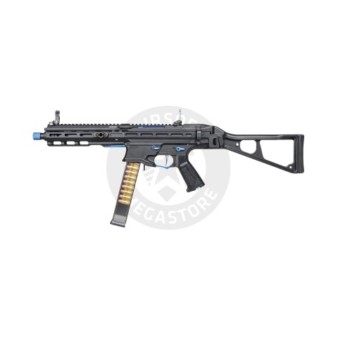 G&G Striker PCC45 SMG AEG Airsoft Rifle (Color: Black & Blue)