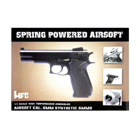 HFC HA-107B Premium Spring Airsoft Pistol - BLACK