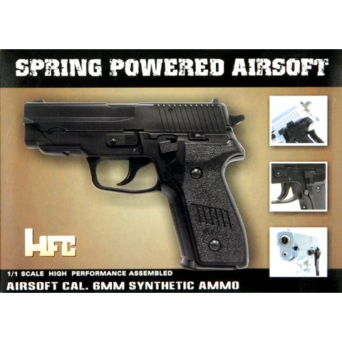 HFC MK25 Premium Spring Airsoft Pistol [Version 1] - BLACK