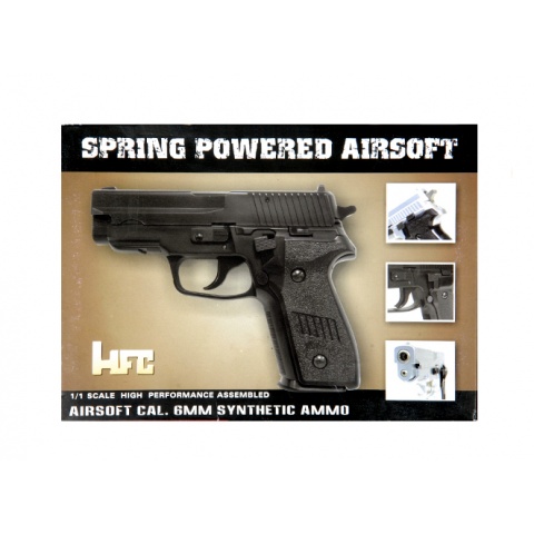 HFC MK25 Premium Spring Airsoft Pistol [Version 2] - BLACK