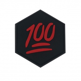 Hex PVC Patch 100 Points Emoji