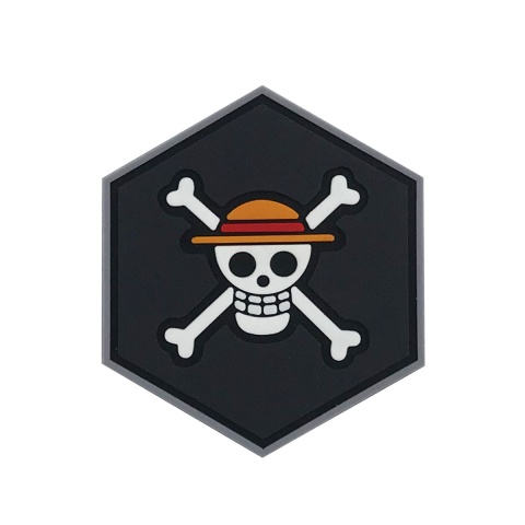 Hex PVC Patch One Piece Straw Hat Logo